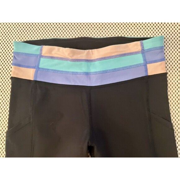 LULULEMON Speed Tight Leggings‎ Full On Luxtreme Women Sz 4 Black Gym Yoga Small - Picture 7 of 16
